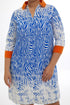 Gina Polo Shirt Dress - Zebra Navy
