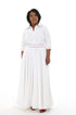 Effie Linen Maxi Dress - White