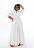 Effie Linen Maxi Dress - White