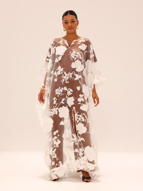 Naa Organza Boubou - White