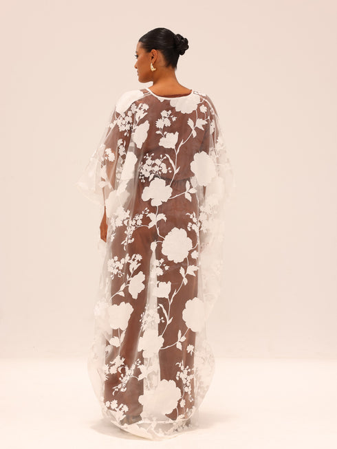 Naa Organza Boubou - White