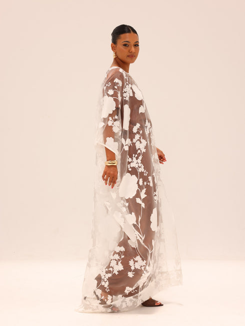 Naa Organza Boubou - White