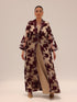 Bella Tailored Organza Coat - Burgundy