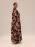Bella Tailored Organza Coat - Burgundy