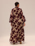 Bella Tailored Organza Coat - Burgundy