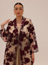 Bella Tailored Organza Coat - Burgundy