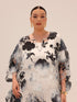 Naa Organza Boubou - Black & White