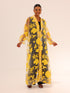 Bella Tailored Organza Coat - Yellow