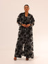Bella Tailored Organza Coat - Black