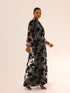 Bella Tailored Organza Coat - Black