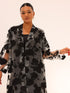 Bella Tailored Organza Coat - Black