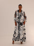 Bella Tailored Organza Coat - Black & White
