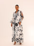 Bella Tailored Organza Coat - Black & White