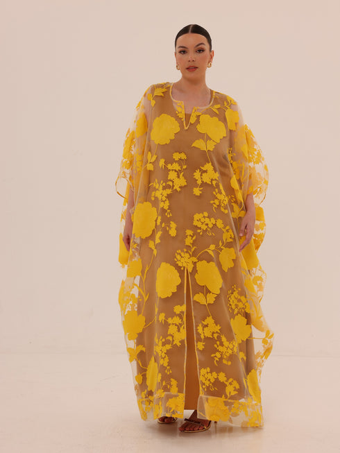 Naa Organza Boubou - Yellow