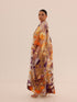 Bella Tailored Organza Coat - Orange Purple