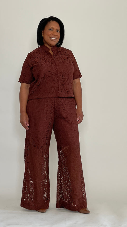 Chocolate Lace Pants