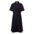 Salma Linen Midi Dress - Black