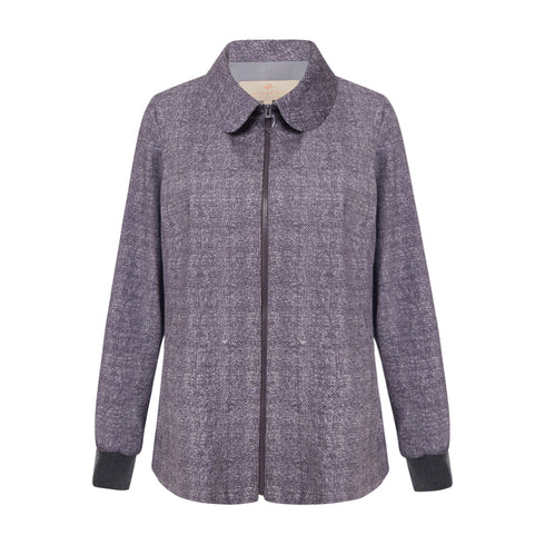 Koui Rib Cuffed Jacket - Grey