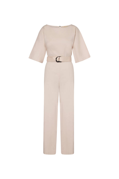 Dace Linen Kimono Jumpsuit - Rose Gold