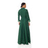 Winnie Linen Maxi Shirt Dress - Forest Green