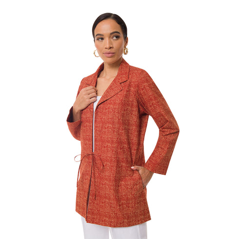 Cynthia Print Jacket - Brown