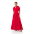Winnie Linen Maxi Shirt Dress - Red