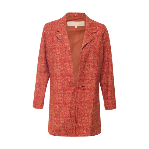 Cynthia Print Jacket - Brown