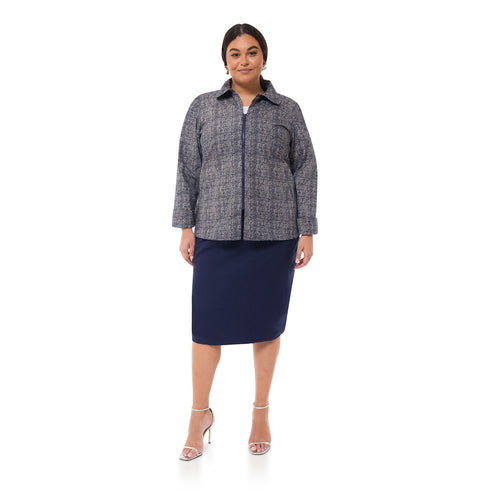 Stella A Line Jacket - Navy