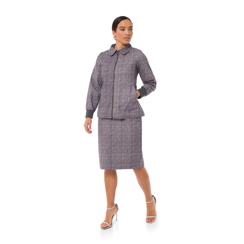 Koui Rib Cuffed Jacket - Grey