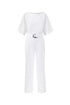 Dace Linen Kimono Jumpsuit - White