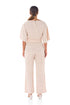 Dace Linen Kimono Jumpsuit - Rose Gold