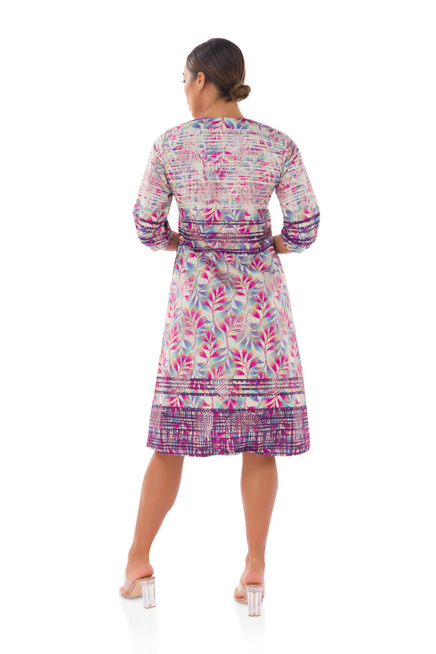 Bijoux Column Print Midi Dress