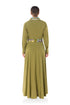 Winnie Linen Maxi Shirt Dress - Olive