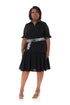 Jules Linen Frilly Dress - Black