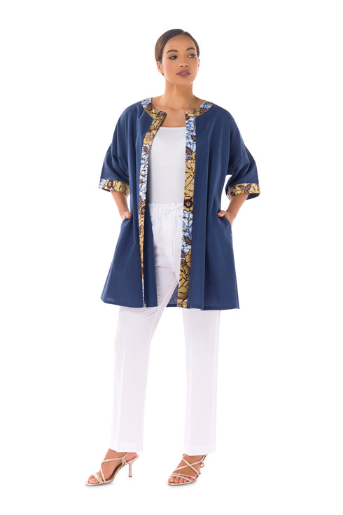 Tawia Linen Kimono Topper