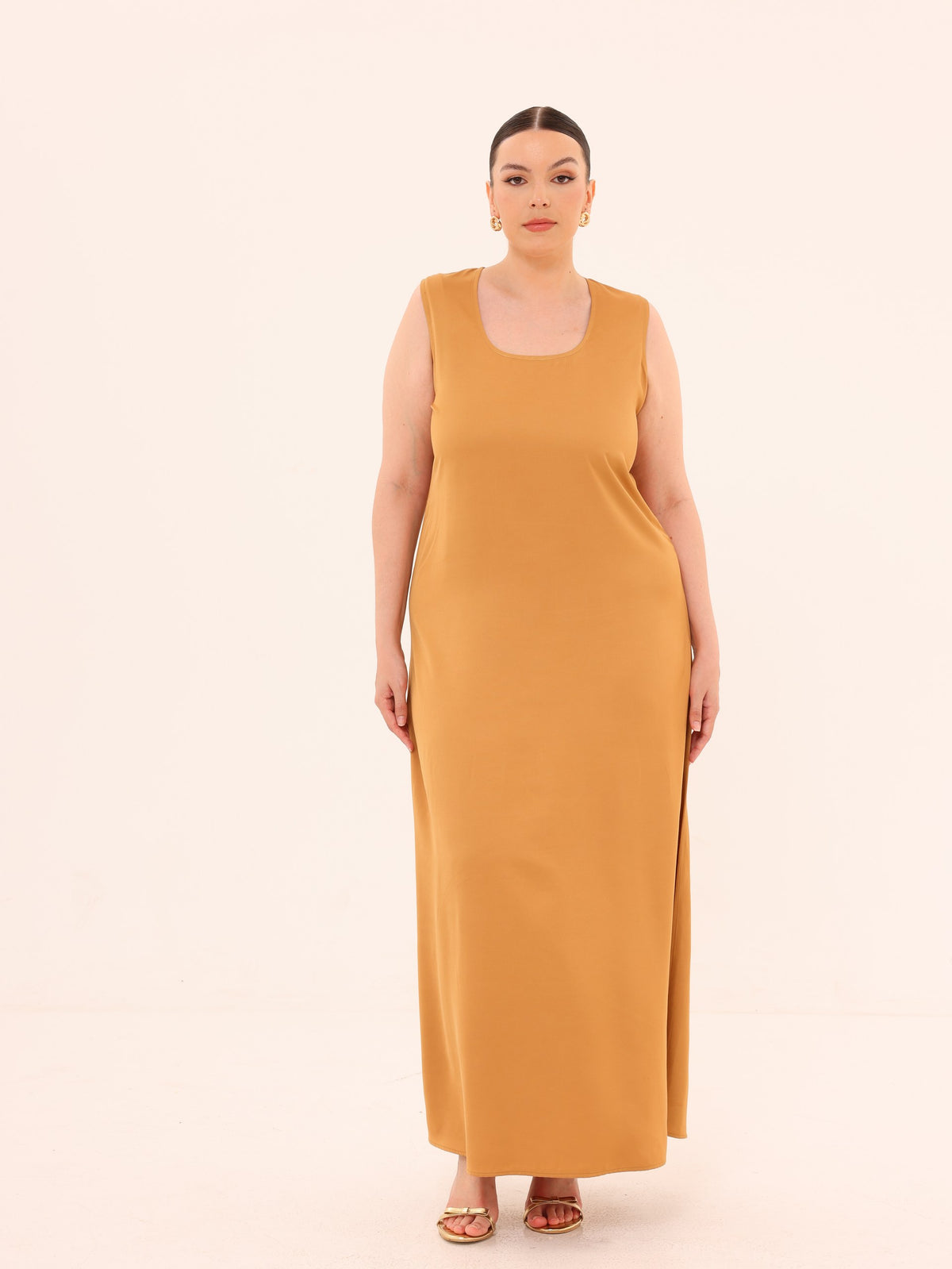 Naa Organza Boubou Set - Orange Purple