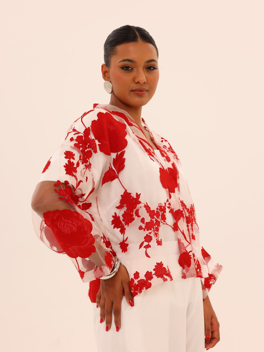 Vera Organza Cropped Jacket