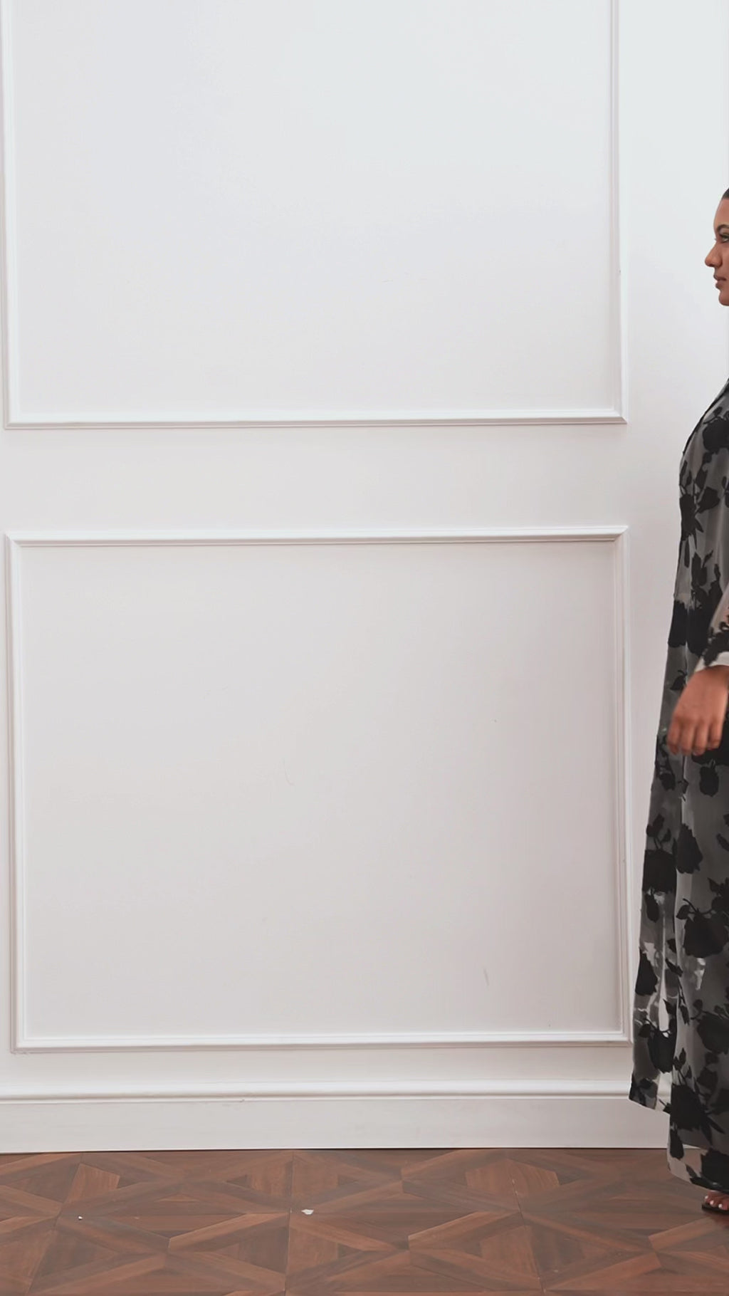 Bella Tailored Organza Coat Set - Black