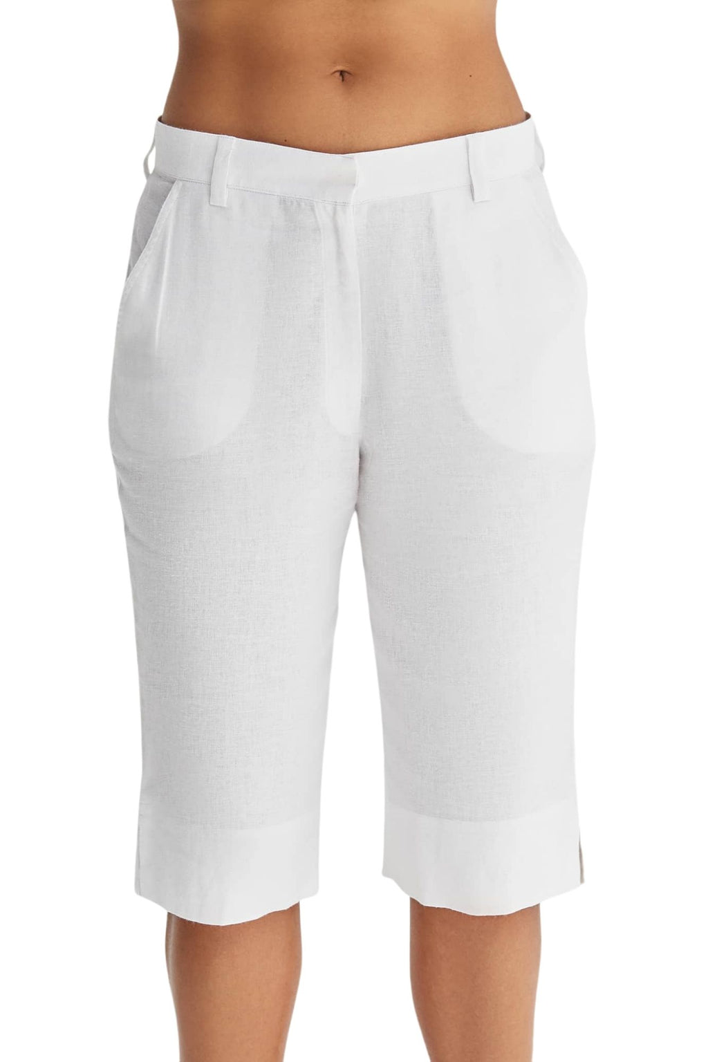 Vesta Linen Long Line Shorts