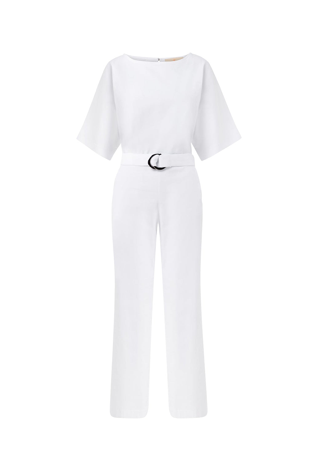 Dace Linen Kimono Jumpsuit - White