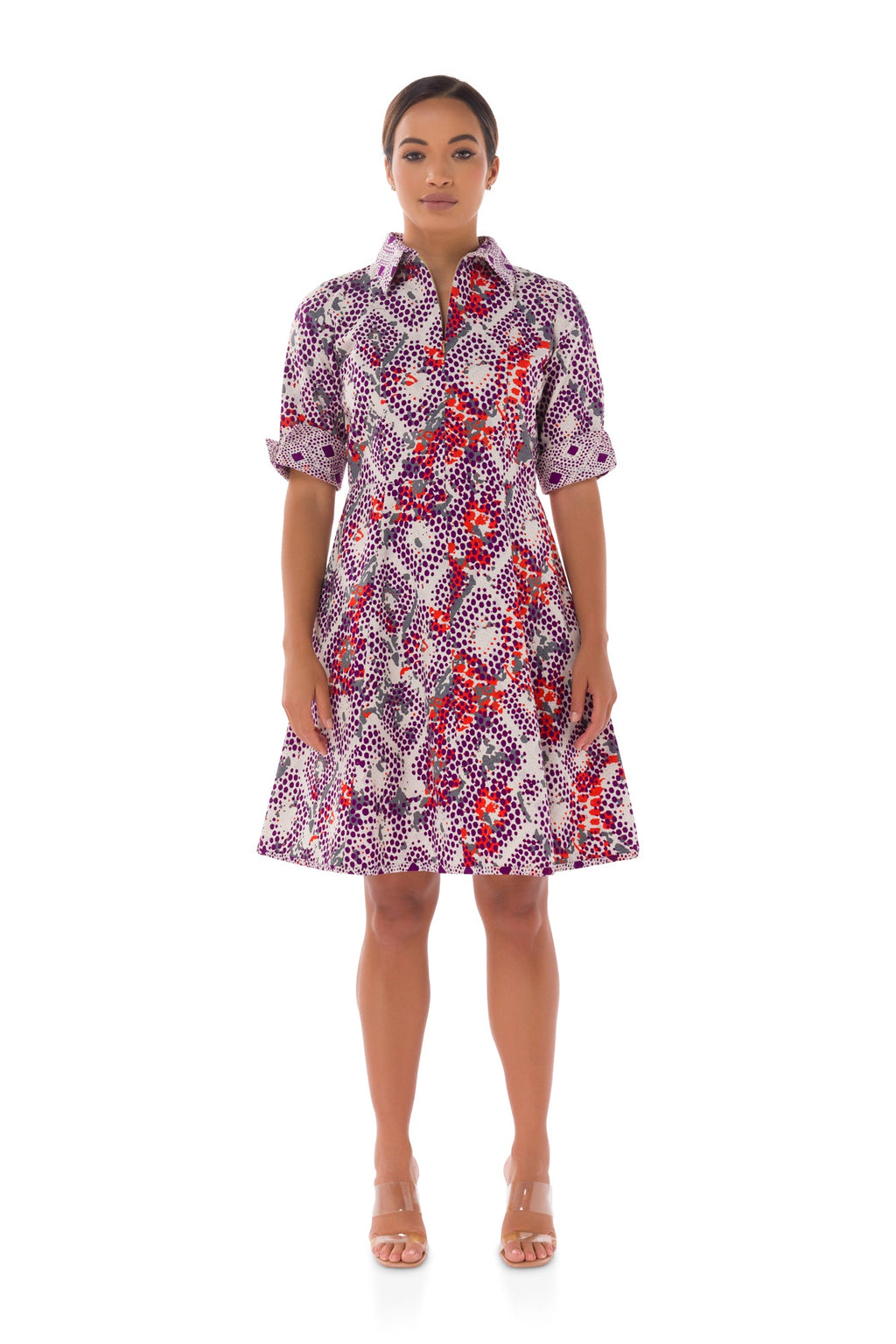 Annabel Print Shirt Dress