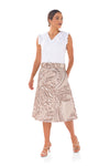 Kokui Print Skirt - Rose Gold