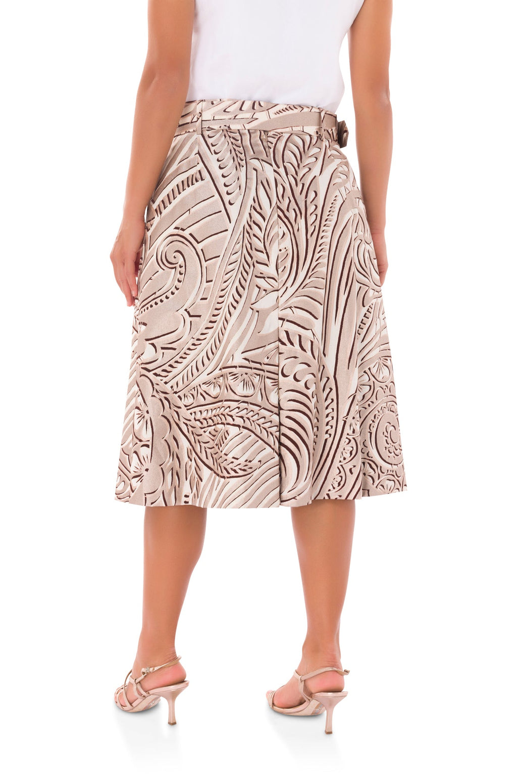 Kokui Print Skirt - Rose Gold