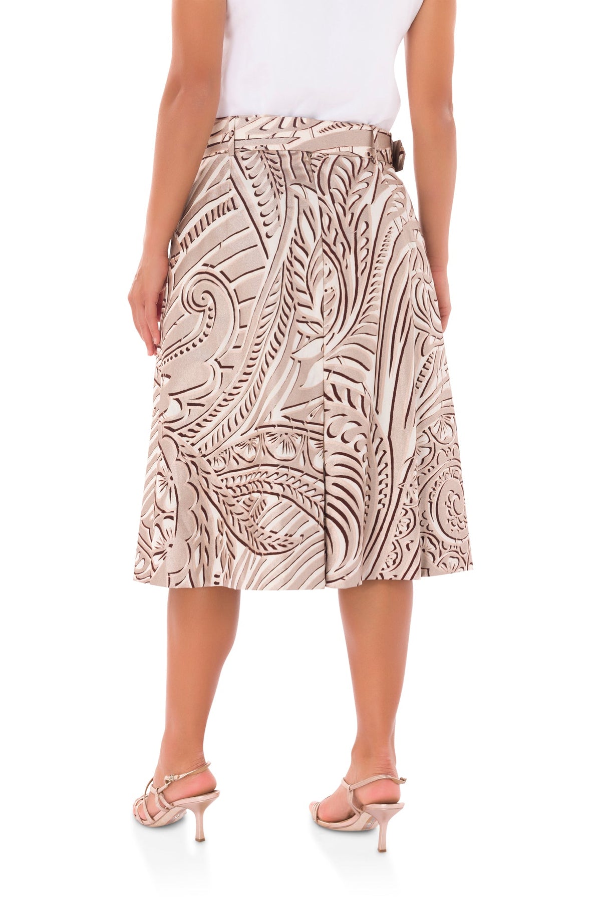 Kokui Print Skirt - Rose Gold